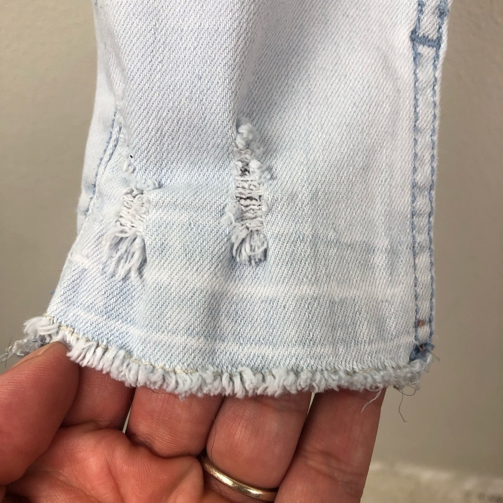 Hollister High-rise Super skinny distressed jeans size 24 light wash grunge - Picture 10 of 16